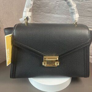 MICHAEL MICHAEL KORS WHITNEY MEDIUM FLAP TOP HANDLE SATCHEL